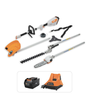 Аккумуляторный КомбиМотор VILLARTEC KА40R(4в1) SET: AM402 + AC402 ( + 1 Акку 2Ач в подарок!)